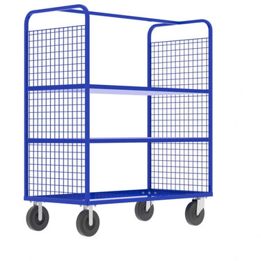 Valley Craft Cage Cart - Stock Picking, 2-Sided, (2) Adjustable Shelves, 57